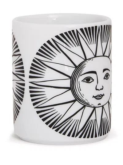 Fornasetti Pencil Holder Sole In Metallic