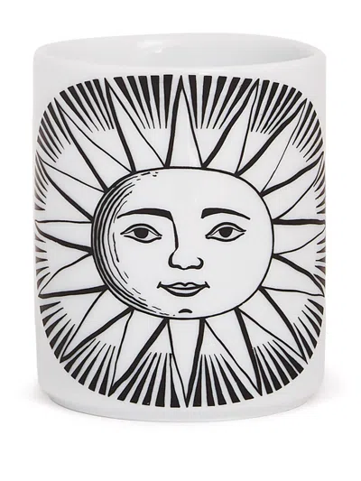 Fornasetti Pencil Holder Sole In Metallic