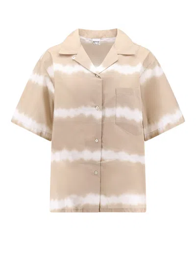 Aspesi Cotton Shirt With Printed Tie-dye Pattern