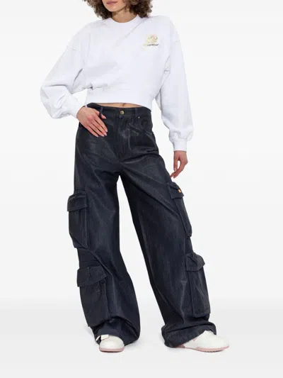 Off-white Roses Arrows Cropped Sweatshirt