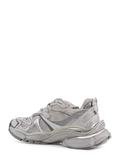 Balenciaga Runner 2.0 Sneakers Grey Silver In Animal Print