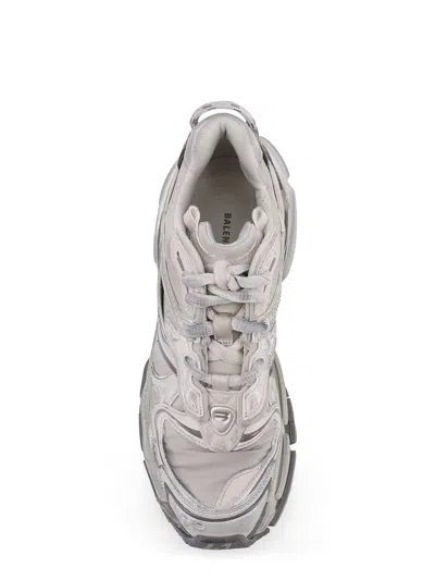 Balenciaga Runner 2.0 Sneakers Grey Silver In Animal Print