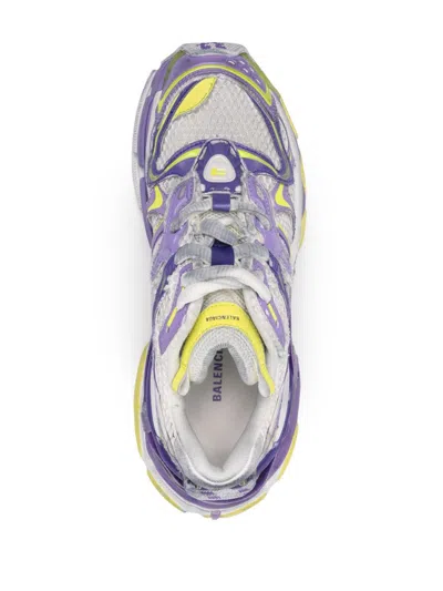Balenciaga Runner 2 Lilac Yellow Polyurethane Sneakers In Purple