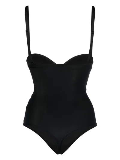 Wolford Shaping String Bodysuit In Black