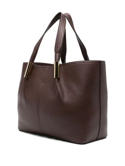 Elisabetta Franchi Shopping Bag In Burgundy