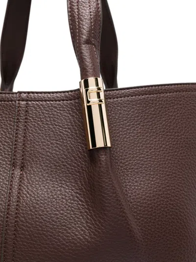 Elisabetta Franchi Shopping Bag In Burgundy