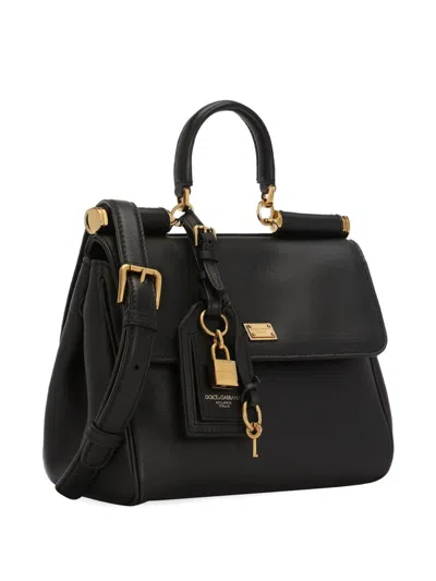 Dolce & Gabbana Dolce&gabbana Shoulder Bag My Sicily In Black Leather