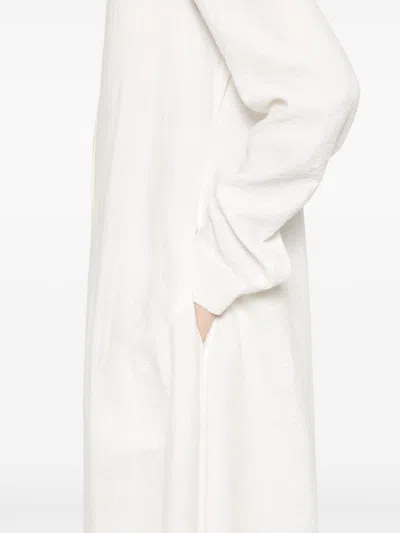 Totême Toteme Women Long Shirt Dress In White
