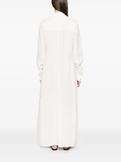 Totême Toteme Women Long Shirt Dress In White