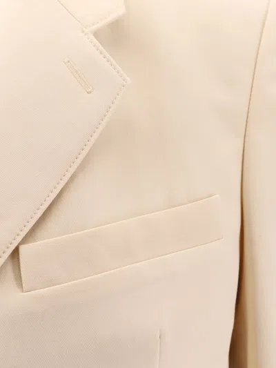 Lemaire Single-breasted Wool And Viscose Blazer In Multi