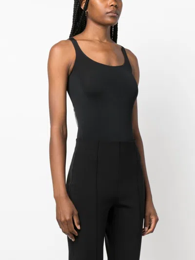 Wolford Cotton-blend Jamaika Bodysuit In Black