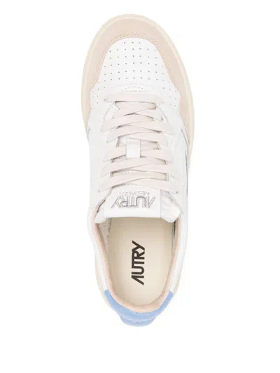 Autry Logo-patch Low-top Sneakers In Animal Print