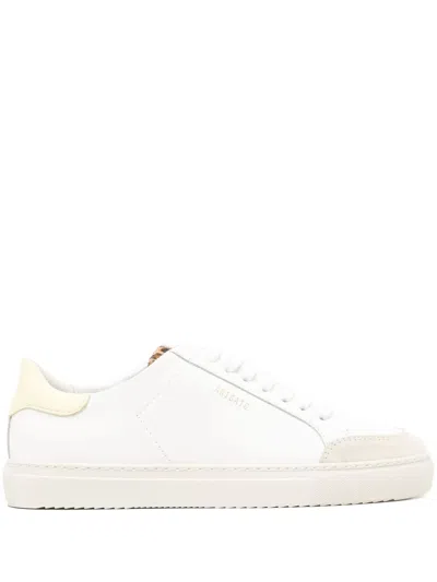 Axel Arigato Round Toe Rubber Sole Contrast Heel In White