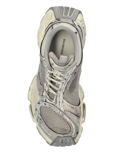 Balenciaga Multicolor Synthetic Leather And Mesh Stapler Sneakers In Gray