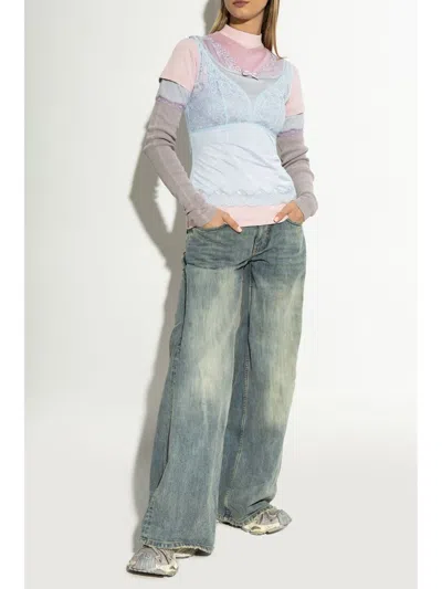 Balenciaga Multicolor Synthetic Leather And Mesh Stapler Sneakers In Gray