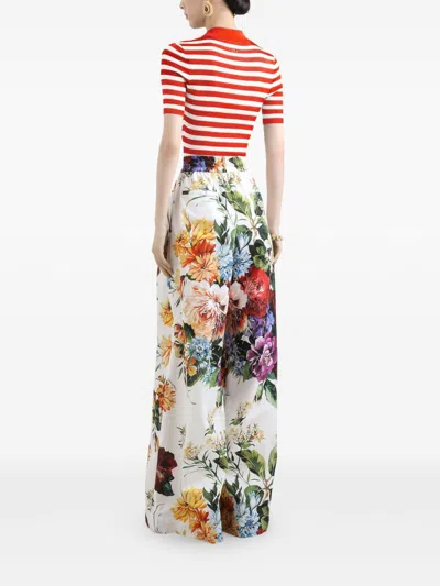 Dolce & Gabbana Viscose Polo In Multi