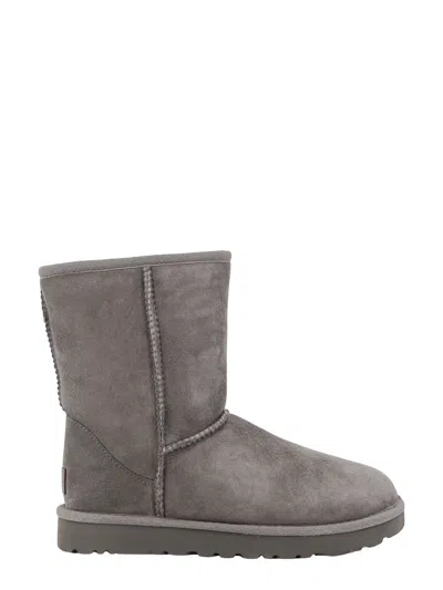Ugg Grey Suede Ankle Boots In Gray
