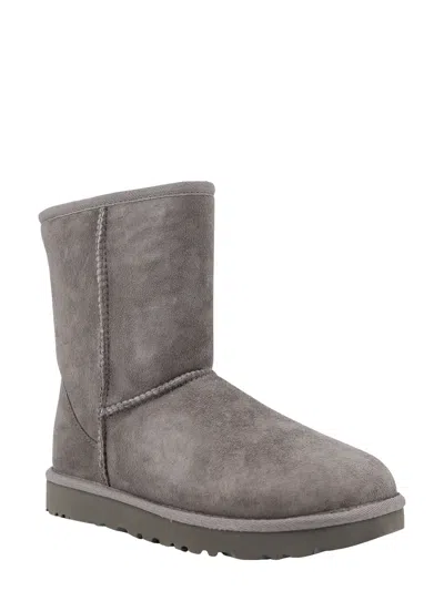 Ugg Grey Suede Ankle Boots In Gray