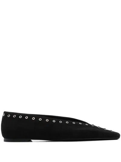 Totême Toteme Women Suede Leather Lace-up Ballets