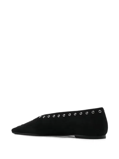 Totême Toteme Women Suede Leather Lace-up Ballets