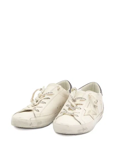 Golden Goose 20mm Super-star Leather Sneakers In White