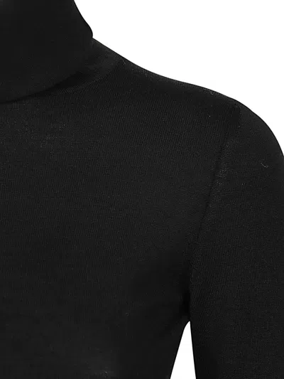 Base Sweaters Blacks And Greys In Black