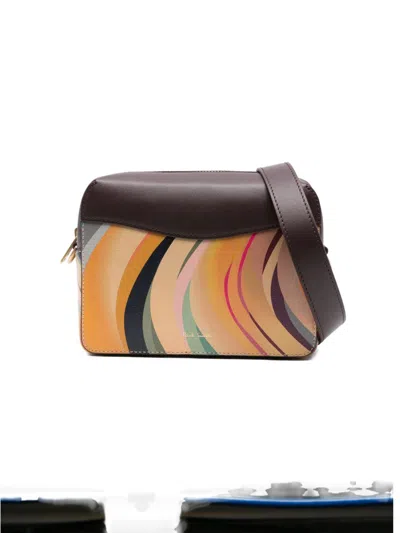 Paul Smith Dusky Swirl-pattern Leather Cross Body Bag