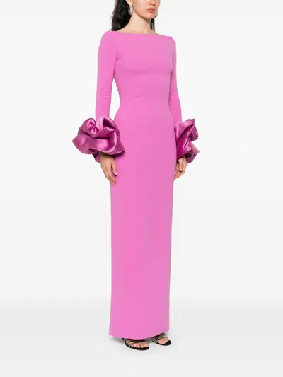 Solace London Talia Maxi Dress In Pink