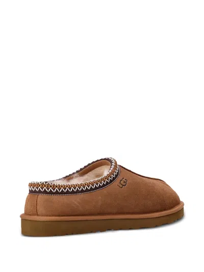 Ugg Soft Suede Slip-on Loafers With Zigzag Stitch Detail
