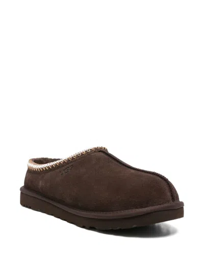 Ugg Tasman Cocoa-coloured Eather Slip-ons In Brown