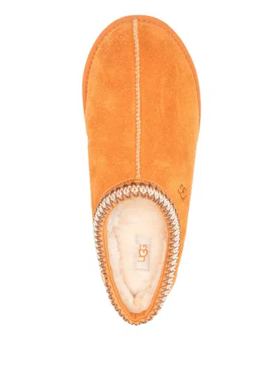 Ugg Tasman Shaggy Slippers In Orange