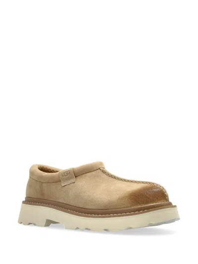 Ugg Suede Lace-up Chunky Sole Shoes In Brown