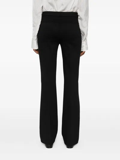 Via Masini 80 Straight Trousers In Black