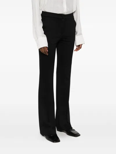 Via Masini 80 Straight Trousers In Black