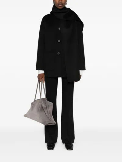 Via Masini 80 Straight Trousers In Black