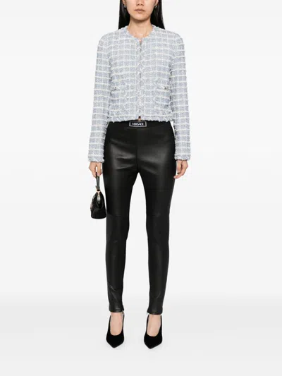 Versace Tweed Jacket In Multi