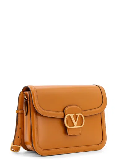 Valentino Garavani Orange Leather 9to5 Shoulder Bag