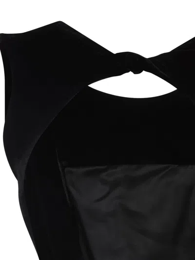 Rick Owens Open Back Gown Dress In Multi