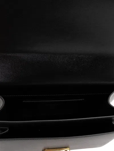 Golden Goose Venezia Bag Palmellato Leather Body Gold Metal Details Bags In Black