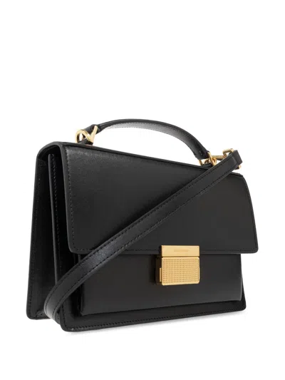 Golden Goose Venezia Bag Palmellato Leather Body Gold Metal Details Bags In Black