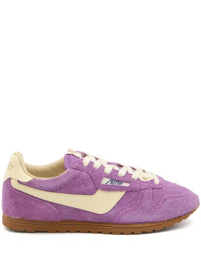 Autry Windspin Low Woman Suede Leather Sneakers