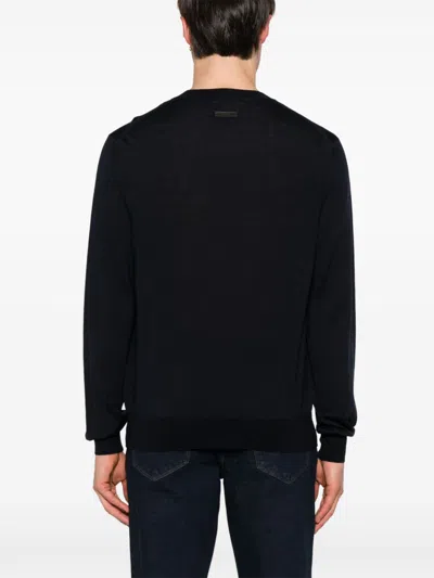 Jacob Cohen Men Wool And Silk Crewneck Sweater