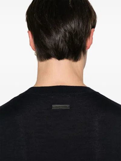 Jacob Cohen Men Wool And Silk Crewneck Sweater