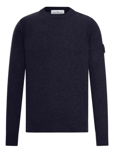 Stone Island Wool Crewneck Sweater In Multi
