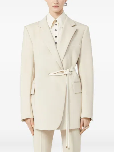 Sportmax Pre Wool Short Coat In Neutral