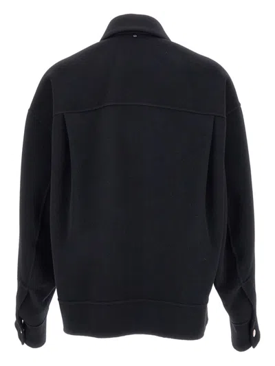 Sportmax Pre Wool Short Coat In Black