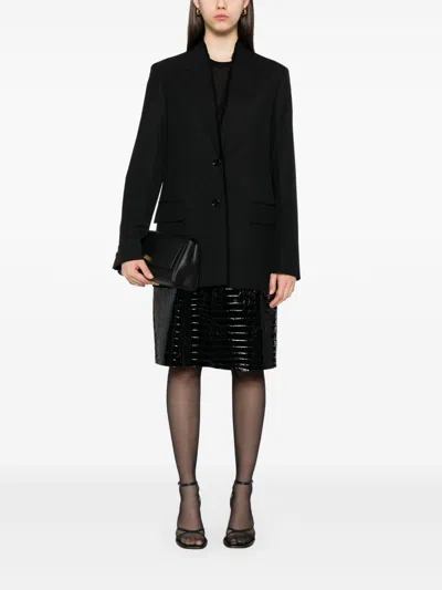 Totême Toteme Women Peak Lapel Blazer In Black