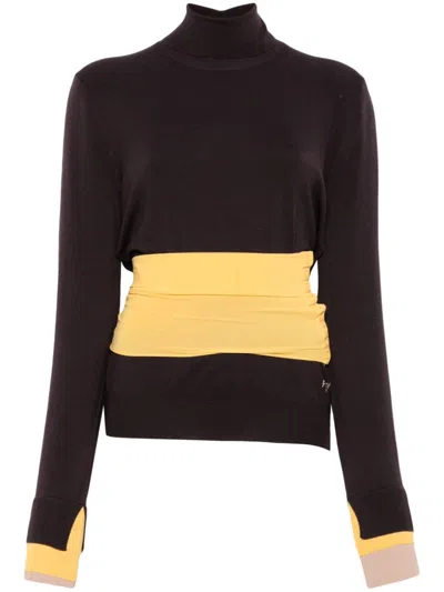 Fendi Women Wool Turtle-neck Sweater In Multi