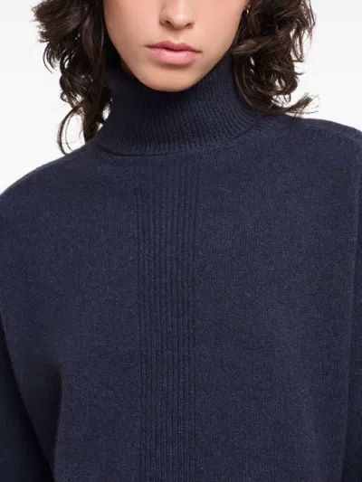 Emporio Armani Yak Wool Blend Sweater Woman In Blue