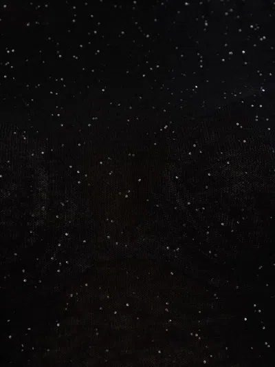 Fabiana Filippi Sparkling Finish Turtleneck Wool Sweater In Black